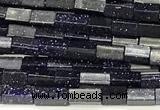 CCU1112 15 inches 2*4mm cuboid blue goldstone beads