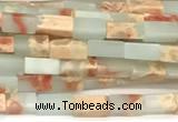 CCU1117 15 inches 2*4mm cuboid imitation sea sediment jasper beads