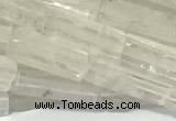 CCU1131 15 inches 4*13mm cuboid white crystal beads