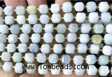 CCU1415 15 inches 6mm - 7mm faceted cube aquamarine beads