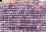 CCU1602 15 inches 2.5mm faceted cube light amethyst beads