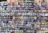 CCU1664 15 inches 2.5mm faceted cube fluorite beads wholesale