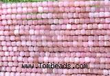 CCU1670 15 inches 2.5mm faceted cube Chinese pink opal beads