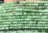CCU1684 15 inches 2.5mm faceted cube emerald gemstone beads