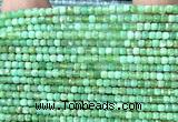 CCU1687 15 inches 2.5mm faceted cube Australia chrysoprase beads