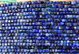 CCU1715 15 inches 2.5mm faceted cube lapis lazuli gemstone beads