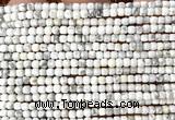 CCU1720 15 inches 2.5mm faceted cube white howlite turquoise beads