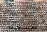 CCU1725 15 inches 2.5mm faceted cube ice obsidian gemstone beads