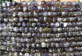 CCU1863 15 inches 4mm faceted cube iolite gemstone beads