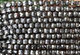 CCU1919 15 inches 4mm faceted cube terahertz beads wholesale
