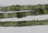 CCU28 15.5 inches 5*5mm cube Canadian jade beads wholesale