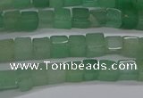 CCU307 15.5 inches 4*4mm cube green aventurine beads wholesale