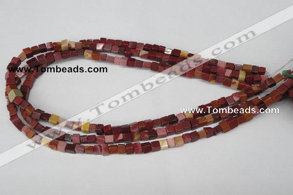 CCU35 15.5 inches 5*5mm cube mookaite beads wholesale