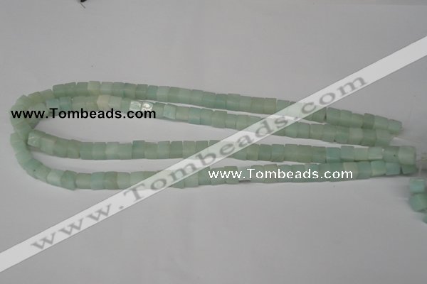 CCU40 15.5 inches 6*6mm cube amazonite beads wholesale