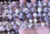 CCU403 15.5 inches 8*10mm - 14*16mm cube osmanthus stone beads