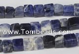 CCU43 15.5 inches 6*6mm cube sodalite gemstone beads wholesale