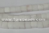 CCU45 15.5 inches 6*6mm cube white stone beads wholesale