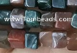 CCU459 15.5 inches 4*4mm cube Indian agate beads wholesale