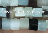 CCU460 15.5 inches 4*4mm cube amazonite beads wholesale