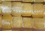 CCU480 15.5 inches 6*6mm cube yellow aventurine beads wholesale