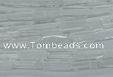 CCU516 15.5 inches 4*13mm cuboid white crystal beads wholesale