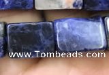 CCU651 15.5 inches 10*14mm - 11*15mm cuboid sodalite beads