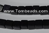 CCU66 15.5 inches 8*8mm cube blue goldstone beads wholesale