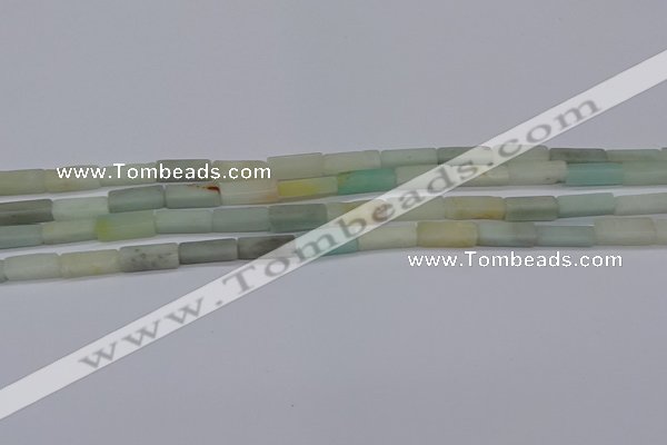 CCU715 15.5 inches 4*13mm cuboid amazonite beads wholesale