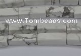 CCU724 15.5 inches 4*13mm cuboid white howlite beads wholesale