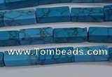 CCU725 15.5 inches 4*13mm cuboid imitation turquoise beads wholesale