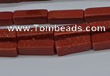 CCU727 15.5 inches 4*13mm cuboid goldstone beads wholesale