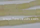 CCU730 15.5 inches 4*13mm cuboid yellow jade beads wholesale