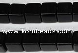 CCU82 15.5 inches 12*12mm cube black agate beads wholesale