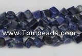 CCU90 15.5 inches 4*4mm cube sodalite gemstone beads wholesale