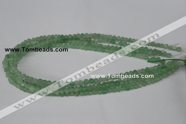 CCU91 15.5 inches 4*4mm cube green aventurine beads wholesale