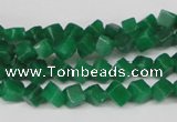 CCU92 15.5 inches 4*4mm cube dyed white jade beads wholesale