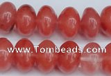 CCY151 15.5 inches 13*18mm rondelle cherry quartz beads wholesale