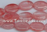 CCY157 15.5 inches 13*18mm oval cherry quartz beads wholesale