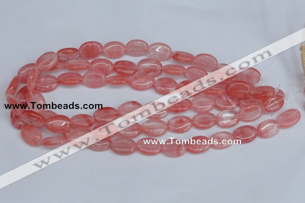 CCY157 15.5 inches 13*18mm oval cherry quartz beads wholesale