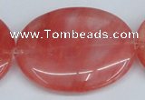 CCY161 15.5 inches 35*45mm oval cherry quartz beads wholesale