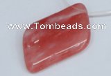 CCY235 Top-drilled 30*50mm marquise volcano cherry quartz beads