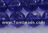 CCY608 15.5 inches 20mm faceted round blue cherry quartz beads