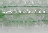 CCY611 15.5 inches 6mm faceted round green cherry quartz beads