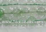 CCY612 15.5 inches 8mm faceted round green cherry quartz beads