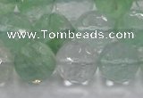 CCY616 15.5 inches 16mm faceted round green cherry quartz beads