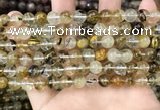 CCY646 15.5 inches 6mm round volcano cherry quartz beads