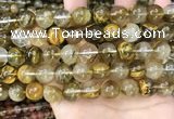 CCY650 15.5 inches 14mm round volcano cherry quartz beads