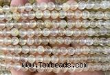 CCY701 15 inches 6mm round yellow watermelon beads