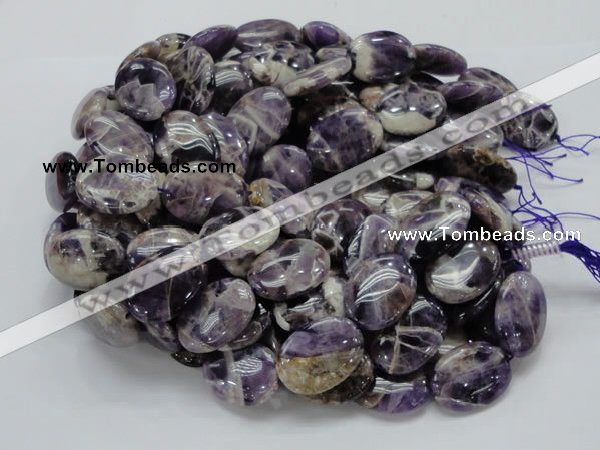 CDA10 15.5 inches 22*30mm oval dogtooth amethyst quartz beads