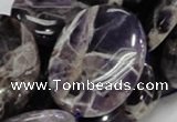 CDA11 15.5 inches 30*40mm oval dogtooth amethyst quartz beads